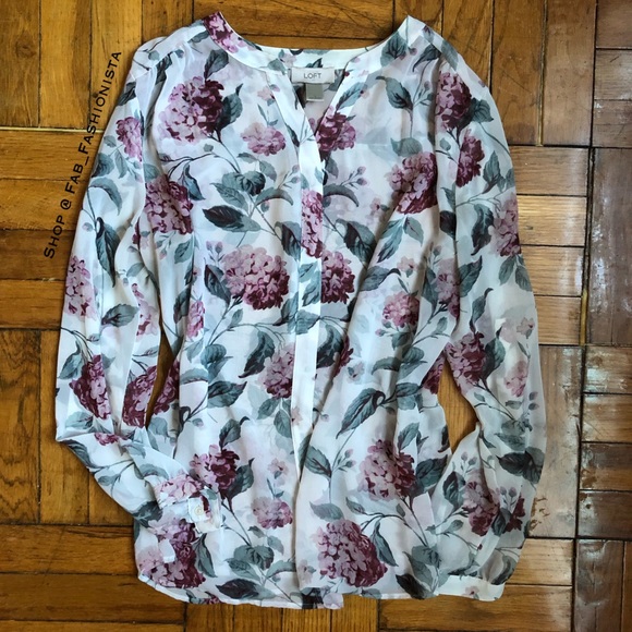 ❗️SOLD❗️Loft floral blouse & blazer jacket bundle size medium - Picture 9 of 10